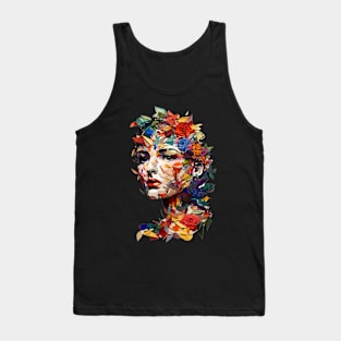 Woman made of Flowers Tank Top